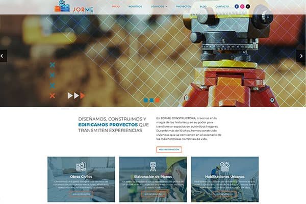 Página Web - Jorme Constructora